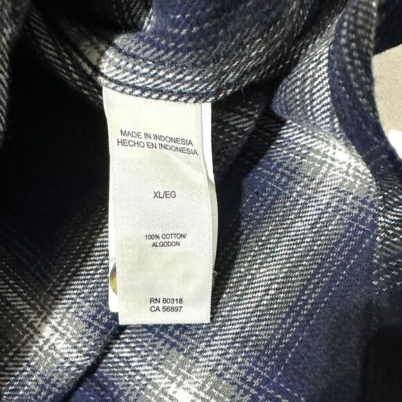 Lucky Brand Men's Flannel Dark Plaid Size XL - Picture 9 of 10